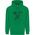 Koala Bear Sketch Ecology Environment Mens 80% Cotton Hoodie Irish Green