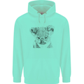 Koala Bear Sketch Ecology Environment Mens 80% Cotton Hoodie Peppermint