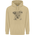 Koala Bear Sketch Ecology Environment Mens 80% Cotton Hoodie Sand