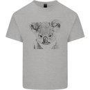 Koala Bear Sketch Ecology Environment Mens Cotton T-Shirt Tee Top Sports Grey