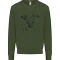 Koala Bear Sketch Ecology Environment Mens Sweatshirt Jumper Forest Green