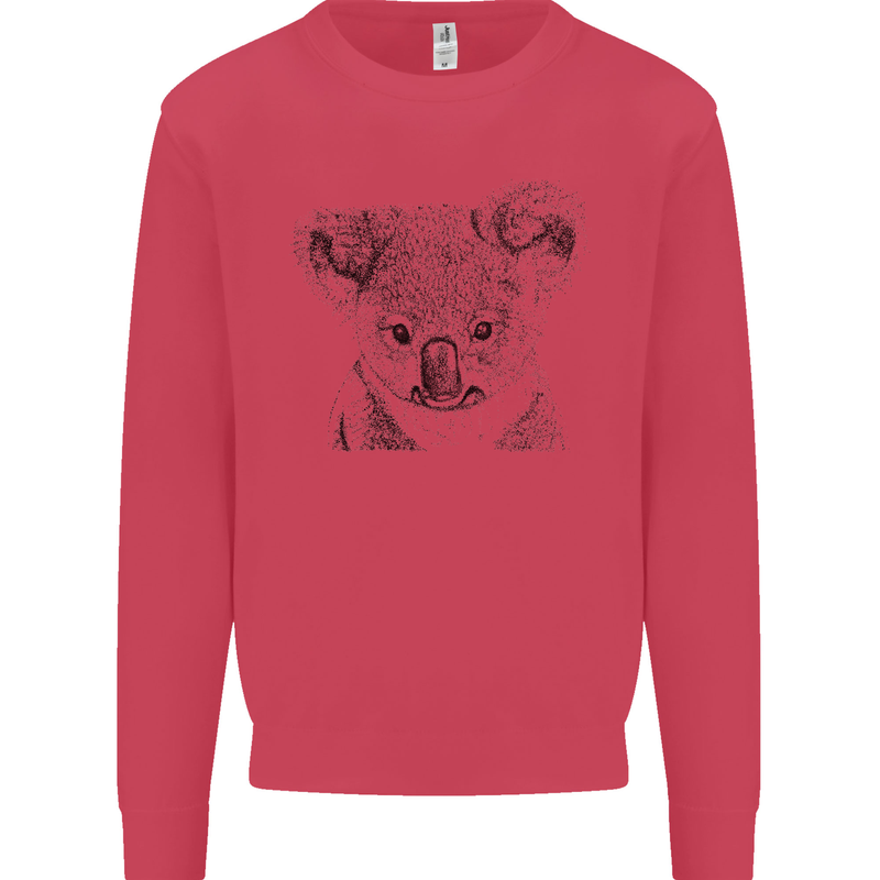 Koala Bear Sketch Ecology Environment Mens Sweatshirt Jumper Heliconia