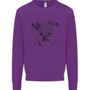 Koala Bear Sketch Ecology Environment Mens Sweatshirt Jumper Purple