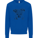 Koala Bear Sketch Ecology Environment Mens Sweatshirt Jumper Royal Blue