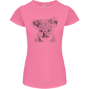 Koala Bear Sketch Ecology Environment Womens Petite Cut T-Shirt Azalea