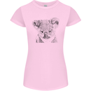 Koala Bear Sketch Ecology Environment Womens Petite Cut T-Shirt Light Pink