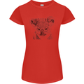 Koala Bear Sketch Ecology Environment Womens Petite Cut T-Shirt Red