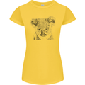 Koala Bear Sketch Ecology Environment Womens Petite Cut T-Shirt Yellow