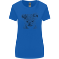 Koala Bear Sketch Ecology Environment Womens Wider Cut T-Shirt Royal Blue