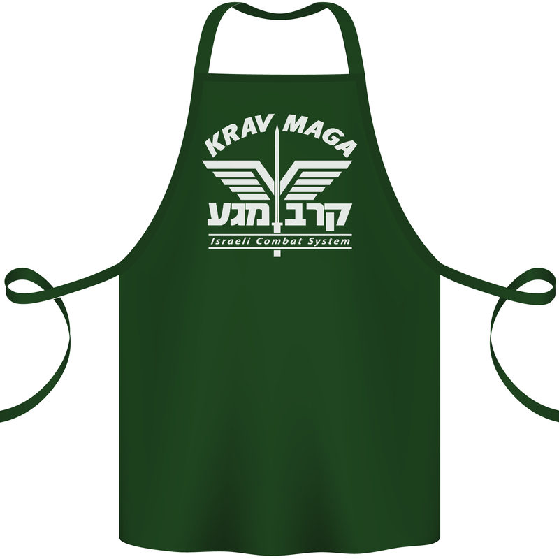 Krav Maga Israeli Defence System MMA Cotton Apron 100% Organic Forest Green