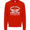 Krav Maga Israeli Defence System MMA Kids Sweatshirt Jumper Bright Red