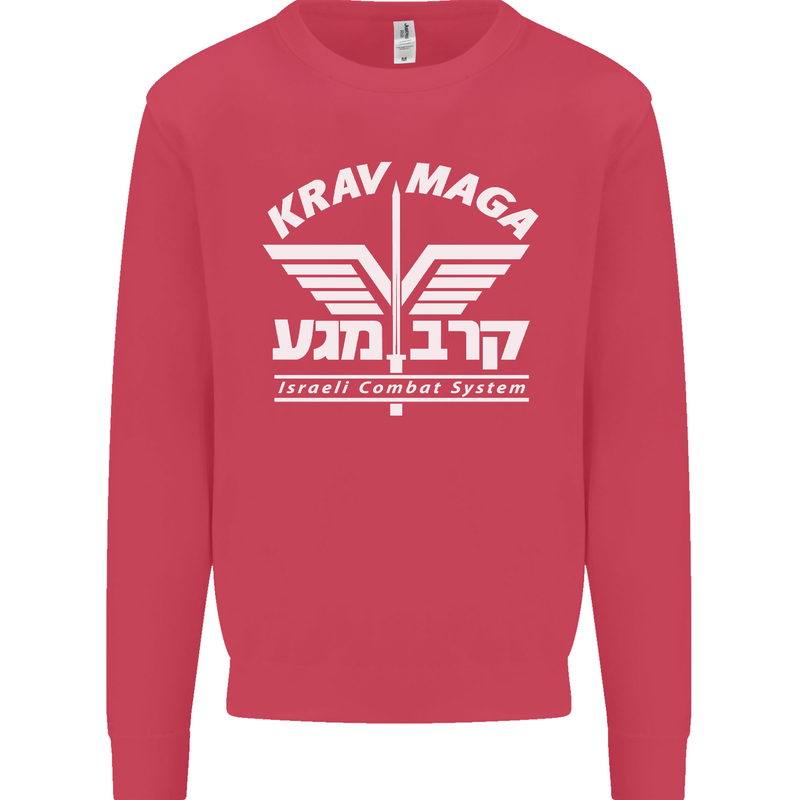 Krav Maga Israeli Defence System MMA Kids Sweatshirt Jumper Heliconia