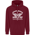 Krav Maga Israeli Defence System MMA Mens 80% Cotton Hoodie Maroon