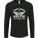 Krav Maga Israeli Defence System MMA Mens Long Sleeve T-Shirt Black