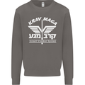 Krav Maga Israeli Defence System MMA Mens Sweatshirt Jumper Charcoal