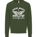 Krav Maga Israeli Defence System MMA Mens Sweatshirt Jumper Forest Green