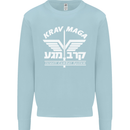 Krav Maga Israeli Defence System MMA Mens Sweatshirt Jumper Light Blue