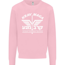 Krav Maga Israeli Defence System MMA Mens Sweatshirt Jumper Light Pink