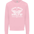 Krav Maga Israeli Defence System MMA Mens Sweatshirt Jumper Light Pink