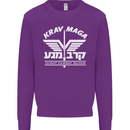 Krav Maga Israeli Defence System MMA Mens Sweatshirt Jumper Purple