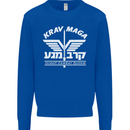 Krav Maga Israeli Defence System MMA Mens Sweatshirt Jumper Royal Blue