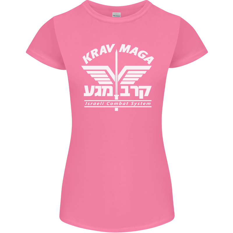Krav Maga Israeli Defence System MMA Womens Petite Cut T-Shirt Azalea