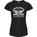 Krav Maga Israeli Defence System MMA Womens Petite Cut T-Shirt Black