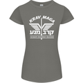 Krav Maga Israeli Defence System MMA Womens Petite Cut T-Shirt Charcoal