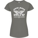 Krav Maga Israeli Defence System MMA Womens Petite Cut T-Shirt Charcoal