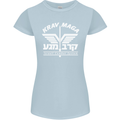 Krav Maga Israeli Defence System MMA Womens Petite Cut T-Shirt Light Blue