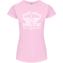 Krav Maga Israeli Defence System MMA Womens Petite Cut T-Shirt Light Pink