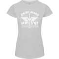 Krav Maga Israeli Defence System MMA Womens Petite Cut T-Shirt Sports Grey