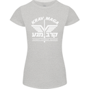 Krav Maga Israeli Defence System MMA Womens Petite Cut T-Shirt Sports Grey