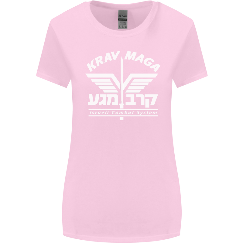 Krav Maga Israeli Defence System MMA Womens Wider Cut T-Shirt Light Pink