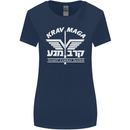 Krav Maga Israeli Defence System MMA Womens Wider Cut T-Shirt Navy Blue