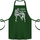 Krav Maga Mixed Martial Arts MMA Fighting Cotton Apron 100% Organic Forest Green
