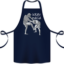 Krav Maga Mixed Martial Arts MMA Fighting Cotton Apron 100% Organic Navy Blue