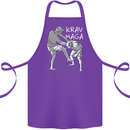 Krav Maga Mixed Martial Arts MMA Fighting Cotton Apron 100% Organic Purple