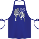 Krav Maga Mixed Martial Arts MMA Fighting Cotton Apron 100% Organic Royal Blue