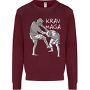 Krav Maga Mixed Martial Arts MMA Fighting Kids Sweatshirt Jumper Maroon