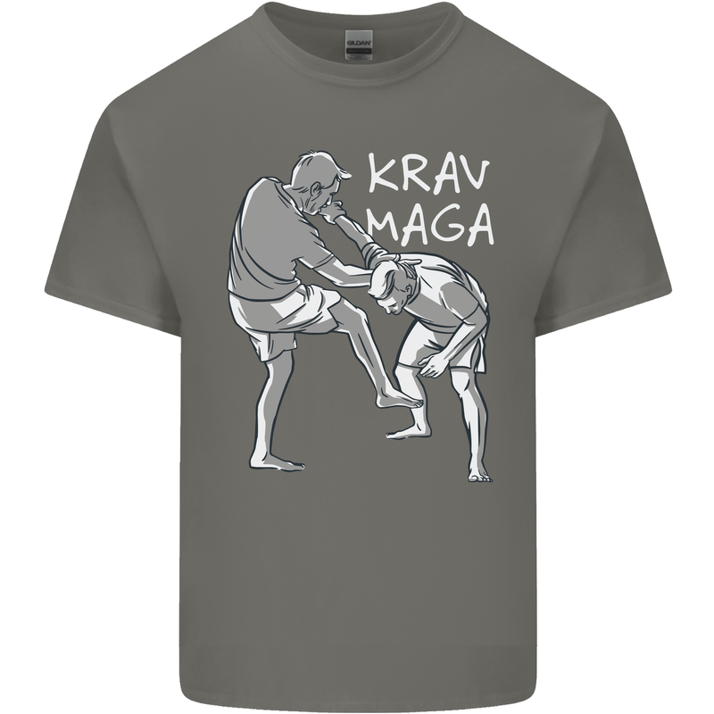 Krav Maga Mixed Martial Arts MMA Fighting Kids T-Shirt Childrens Charcoal