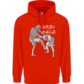 Krav Maga Mixed Martial Arts MMA Fighting Mens 80% Cotton Hoodie Bright Red
