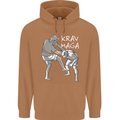 Krav Maga Mixed Martial Arts MMA Fighting Mens 80% Cotton Hoodie Caramel Latte