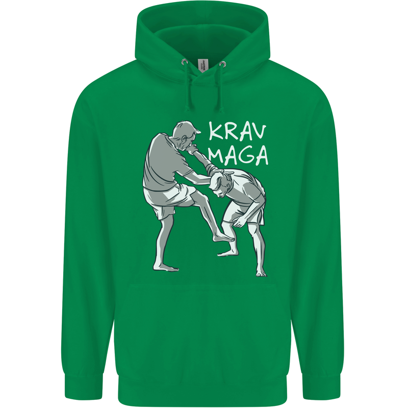 Krav Maga Mixed Martial Arts MMA Fighting Mens 80% Cotton Hoodie Irish Green