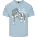 Krav Maga Mixed Martial Arts MMA Fighting Mens Cotton T-Shirt Tee Top Light Blue