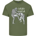 Krav Maga Mixed Martial Arts MMA Fighting Mens Cotton T-Shirt Tee Top Military Green