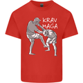 Krav Maga Mixed Martial Arts MMA Fighting Mens Cotton T-Shirt Tee Top Red