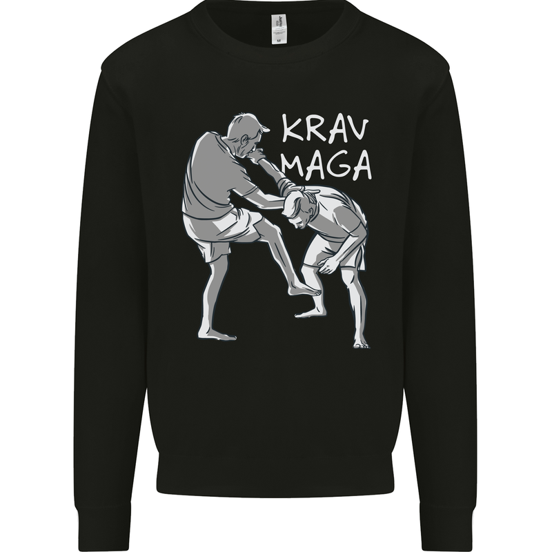 Krav Maga Mixed Martial Arts MMA Fighting Mens Sweatshirt Jumper Black