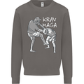 Krav Maga Mixed Martial Arts MMA Fighting Mens Sweatshirt Jumper Charcoal