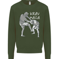 Krav Maga Mixed Martial Arts MMA Fighting Mens Sweatshirt Jumper Forest Green